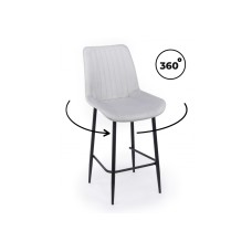 Барный стул Седа 360 светло-серый (zd 960) / черный np