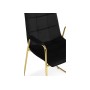 Стул на металлокаркасе black / gold