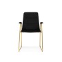 Стул на металлокаркасе black / gold