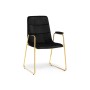 Стул на металлокаркасе black / gold