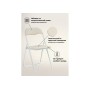 Стул на металлокаркасе Fold 1 складной beige / white