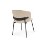 Стул на металлокаркасе Рикко темно-бежевый (H-07) / черный