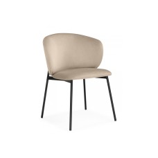 Стул на металлокаркасе Рикко темно-бежевый (H-07) / черный