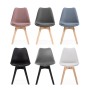 Стул деревянный Bonuss light purple / wood
