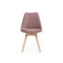 Стул деревянный Bonuss light purple / wood