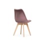 Стул деревянный Bonuss light purple / wood