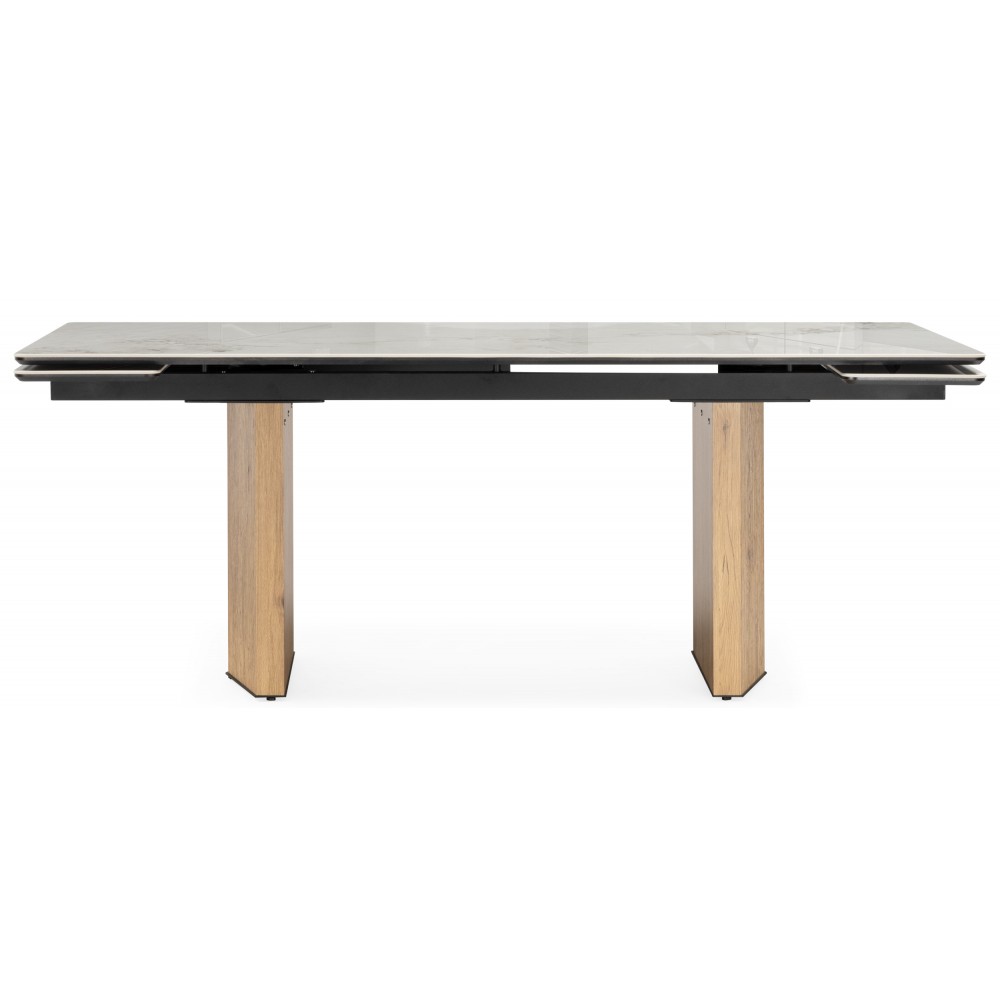 Керамический стол Монерон 200x100 brecha crema elegance / дуб монтана Керамический стол Монерон 200x100 brecha crema elegance / дуб монтана