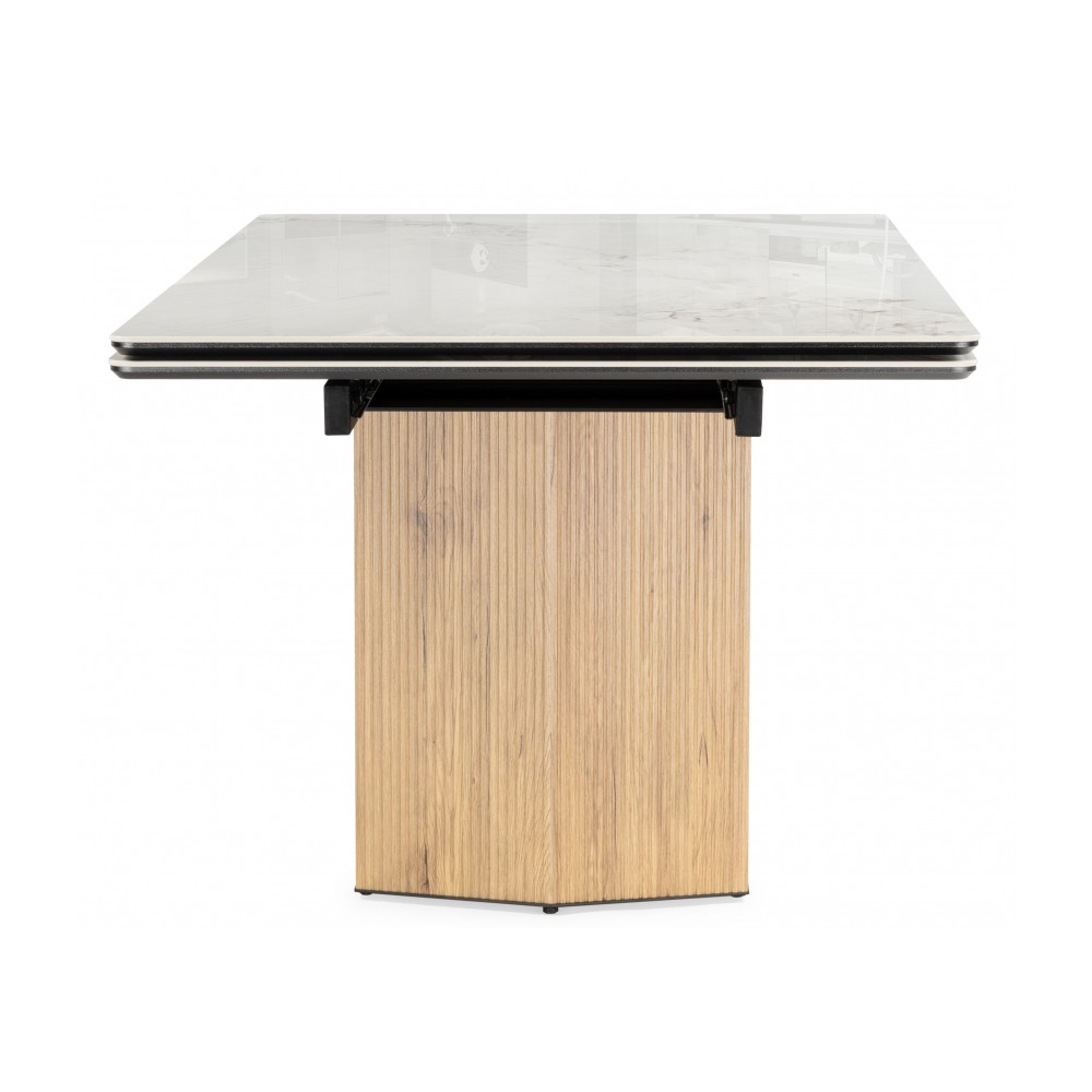 Керамический стол Монерон 200x100 brecha crema elegance / дуб монтана Керамический стол Монерон 200x100 brecha crema elegance / дуб монтана