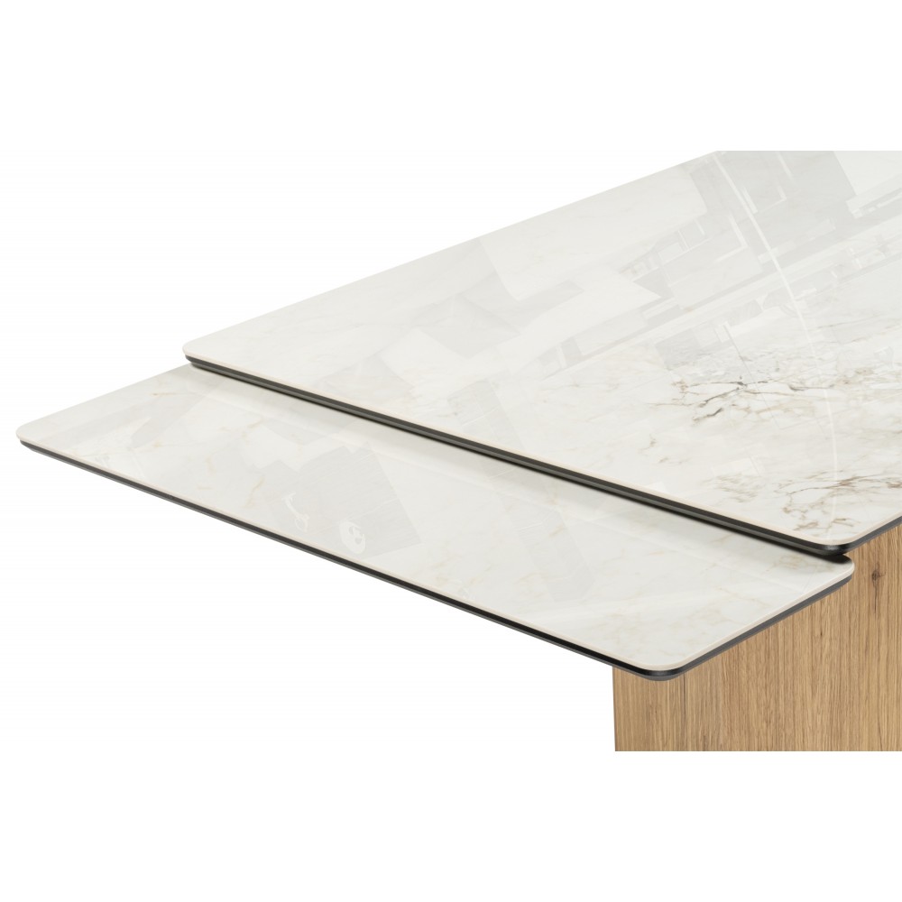 Керамический стол Монерон 200x100 brecha crema elegance / дуб монтана Керамический стол Монерон 200x100 brecha crema elegance / дуб монтана