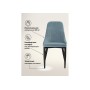 Стул на металлокаркасе Kora light blue / black Стул на металлокаркасе Kora light blue / black