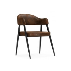 Стул на металлокаркасе Twin brown / black