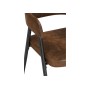 Стул на металлокаркасе Twin brown / black