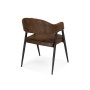 Стул на металлокаркасе Twin brown / black