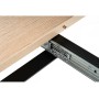 Стол деревянный раскладной Колон Лофт 120 25 мм дуб делано светлый / черный матовый
