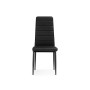 Стул на металлокаркасе DC2-001 искусственная кожа черный / черный