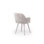 Стул на металлокаркасе Эолин 360 латте (simple 008) / серый
