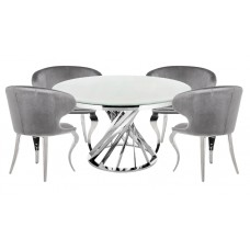 Обеденная группа Алис  gray / white Обеденная группа Алис  gray / white