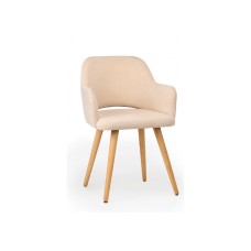 Стул деревянный Эолин бежевый (glory 03) / светлое дерево