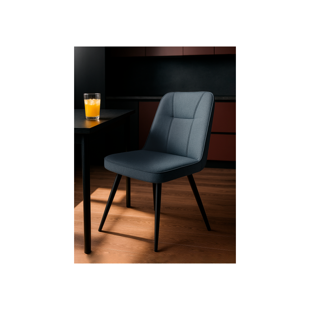 Стул на металлокаркасе Texas 3 поворотный синий / черный Стул на металлокаркасе Texas 3 поворотный синий / черный