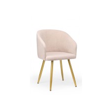 Стул на металлокаркасе Монер латте (glory 10) / золотой