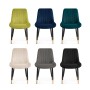 Стул на металлокаркасе Seda 1 blue / black / gold