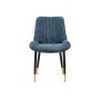 Стул на металлокаркасе Seda 1 blue / black / gold