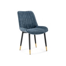 Стул на металлокаркасе Seda 1 blue / black / gold