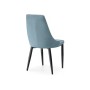 Стул на металлокаркасе Kora 1 light blue / white / black