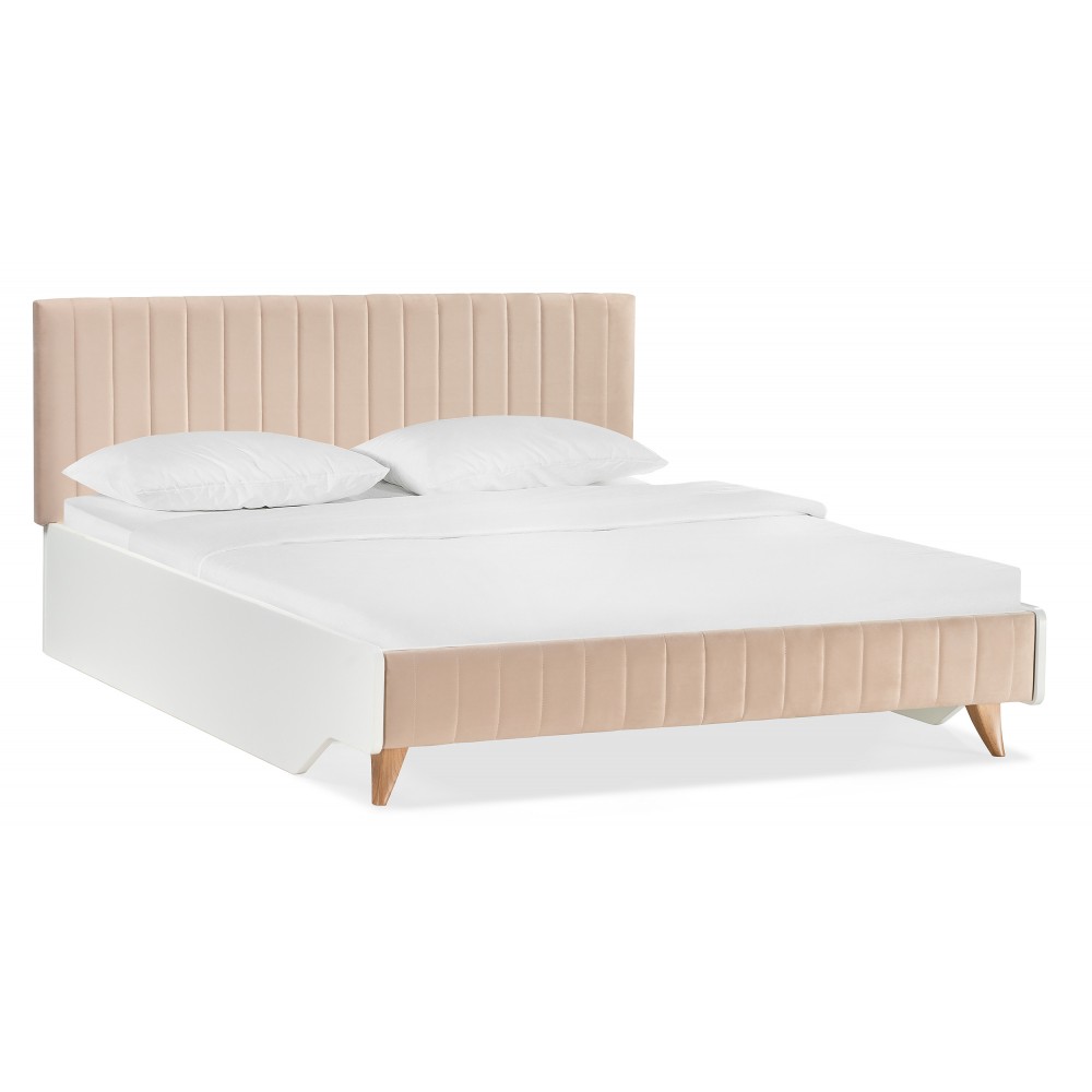 Кровать Briton 160х200 с настилом белая Кровать Briton 160х200 с настилом белая