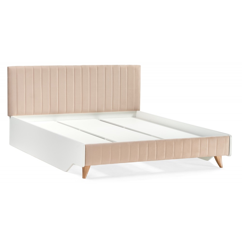 Кровать Briton 160х200 с настилом белая Кровать Briton 160х200 с настилом белая