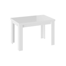 Стол стеклянный Норман тип 1 белый / стекло белый глянец