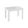 Стол стеклянный Норман тип 1 белый / стекло белый глянец