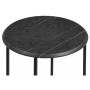 Журнальный стол Грейс мрамор черный / черный