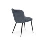 Стул на металлокаркасе Kilian dark gray / black