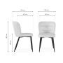 Стул на металлокаркасе Kilian dark gray / black
