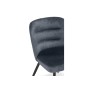 Стул на металлокаркасе Kilian dark gray / black