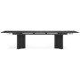 Стол стеклянный Мален 240x110 дарк / черный
