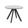 Керамический стол Трейси 90 carmen light gray / черный