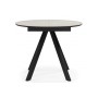 Керамический стол Трейси 90 carmen light gray / черный