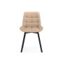 Стул на металлокаркасе Челси 360 бежевый (ZD 210) / черный