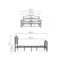 Кровать Морика 180х200 черная