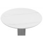 Керамический стол Кэмерон 90 snow white / серый