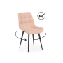 Стул на металлокаркасе Челси 360 К бежевый (zd 210) / черный np