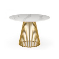 Керамический стол Нэнси 110 patagonoa bianco repose / золото