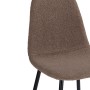 Стул на металлокаркасе Lilu dark brown / black