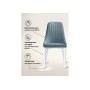 Стул на металлокаркасе Kora light blue / white Стул на металлокаркасе Kora light blue / white