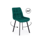Стул на металлокаркасе Челси 360 П зеленый (zd 667) / черный np