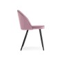 Стул на металлокаркасе Dodo пудрово-розовый