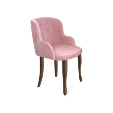 Стул деревянный SHT-ST39/S122 пыльная роза / темный орех / черный муар