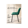Стул на металлокаркасе Челси 360 П зеленый (zd 667) / черный np